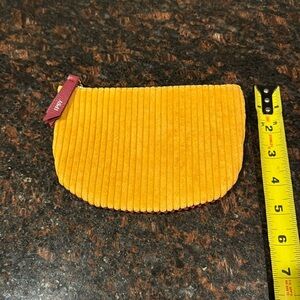 Ipsy corduroy cosmetic bag maroon & gold FREE WITH BUNDLE